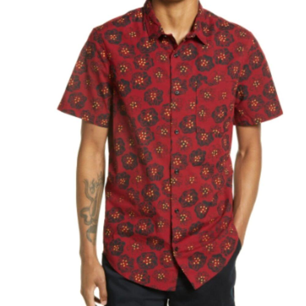 New ~ BP. Nordstrom  Red Button Up Shirts Small